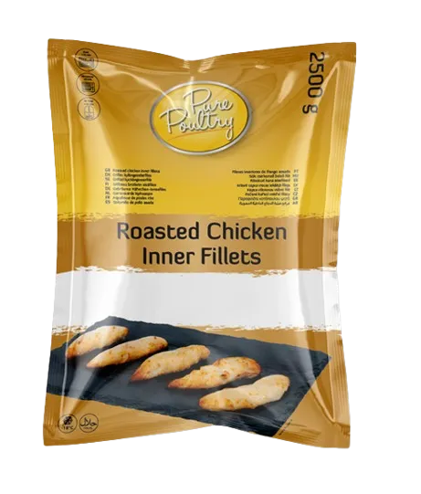 Kanarinnafilee sisetükk PURE POULTRY, aurutatud, röstitud, halal, IQF, külmutatud, 2,5kg