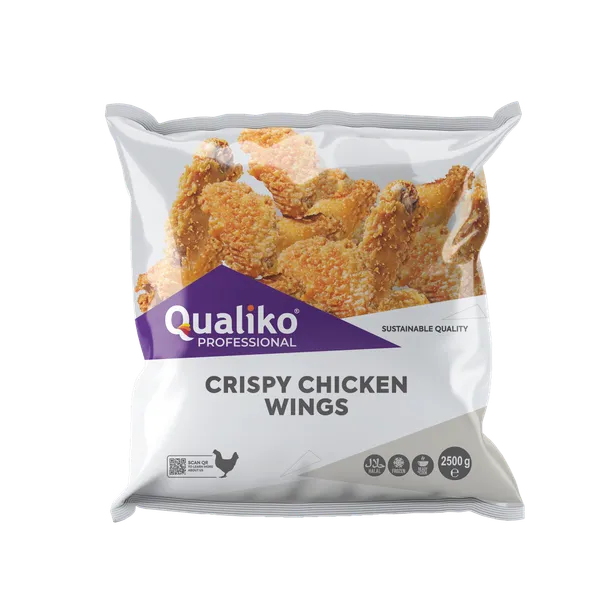 Kanatiivad QUALIKO, krõbedad, halal, IQF, külmutatud, 2,5kg