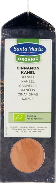 Kaneel jahvatatud SANTA MARIA, ökoloogiline, 380 g, SE-EKO-01