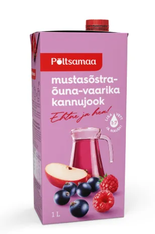 Mustasõstra-õuna-vaarika kannujook, PÕLTSAMAA, 1 L
