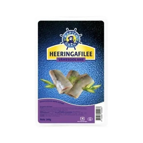 Heeringafilee vähesoolane, KAPTEN GRANT, 240 g