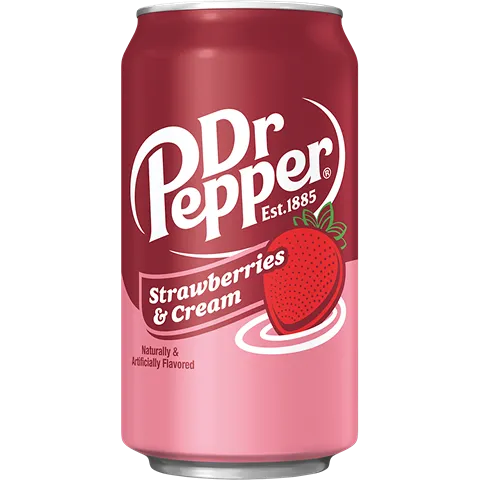 Karastusjook DR.PEPPER Strawberries&Cream, 0.355L
