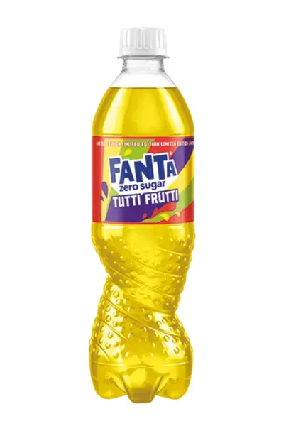 Gāzēts dzēriens FANTA Tutti Frutti Zero Sugar, PET, 0.5l (DEP)