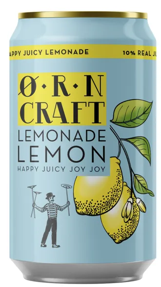 Karboniseeritud jook ORN CRAFT, Lemonade Lemon, 0.33 L, purk
