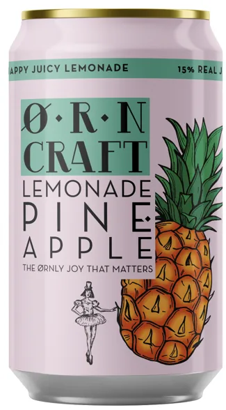 Karboniseeritud jook ORN CRAFT, Lemonade Pineapple, 0.33 L, purk