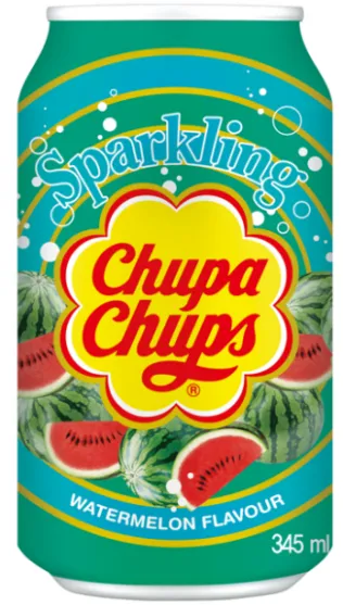 Karboniseeritud karastusjook CHUPA CHUPS Arbuusimaitseline, 345 ml
