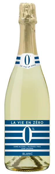 Bezalkoholisks dzirkstošais baltvīns LA VIE EN ZERO, 0.75l (DEP)