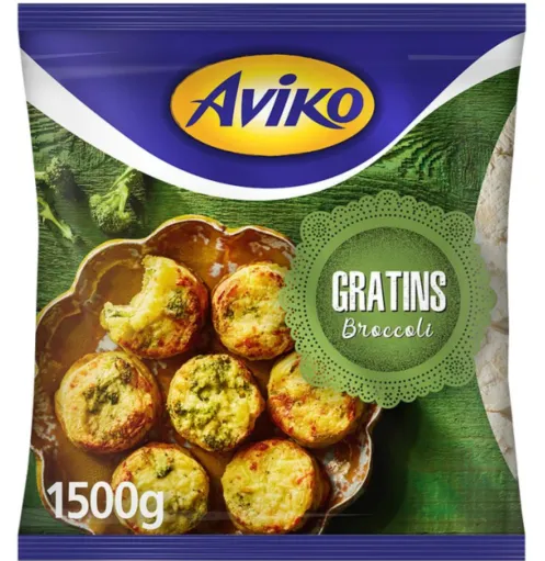 Kartuligratäänid AVIKO brokoliga, külmutatud 15tk/ 1,5kg