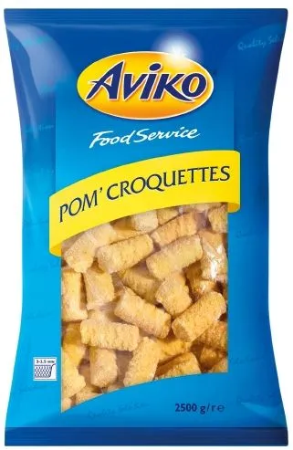 Saldētas kartupeļu kroketes Pom' Croquettes AVIKO, 2,5 kg