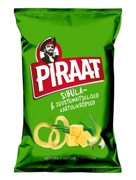 Kartulikrõps PIRAAT sibula ja juustumaitseline 150g