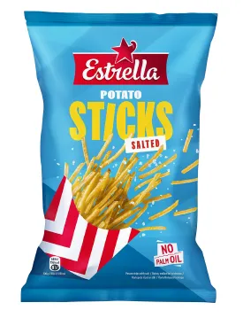 Kartulikrõpsud  ESTRELLA STICKS soolaga, 70g