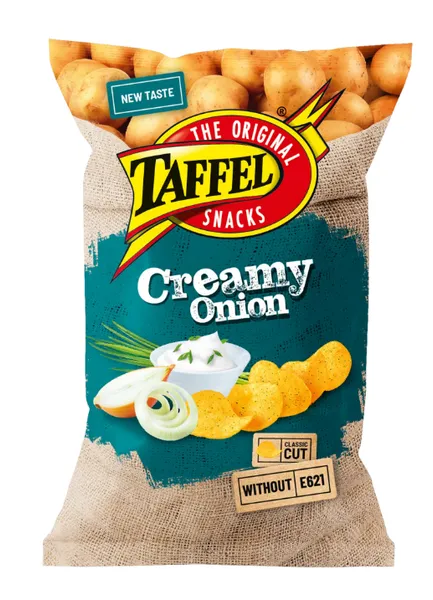 Kartulilaastud TAFFEL hapukoore-sibulamaitselised 180g