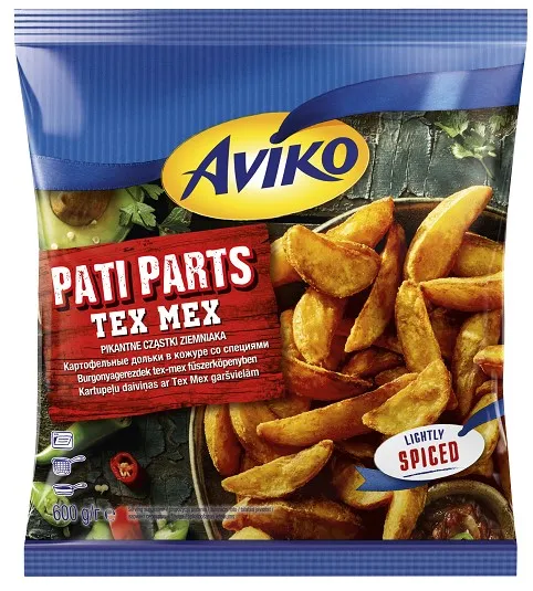 Kartuliviilud AVIKO Pati Parts Tex Mex, külmutatud, 600g
