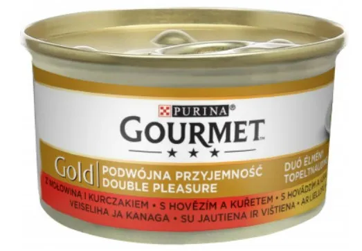 Kassikonserv GOURMET GOLD veis/kana 85g