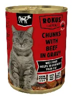 Rokus ar liellopu gaļu kaķiem beef 415g