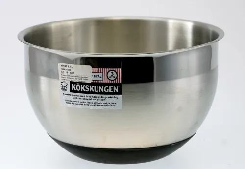 Kauss KÖKSKUNGEN, roostevaba/silikoonpõhi 3 l