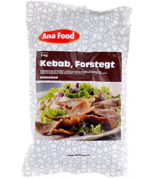 Kebab ANA FOOD, veiselihast, halal, külmutatud, 2kg