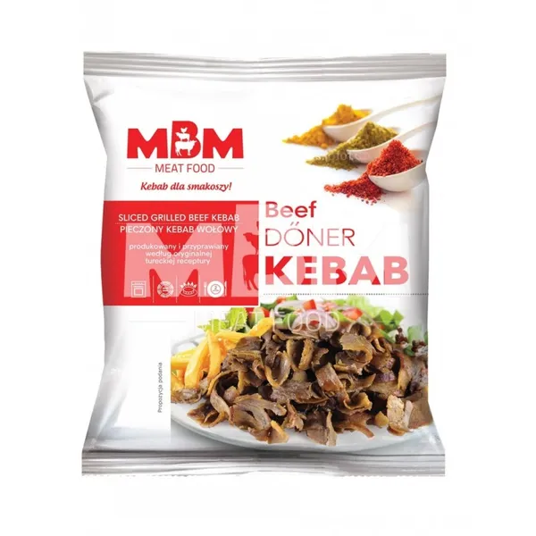 Kebab MBM, veiselihast, halal, kümutatud, 1kg