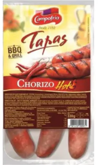 Keedetud teravamaitseline sealihavorst CAMPOFRIO, Chorizo Grill, Hot 330g