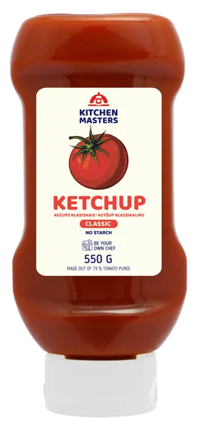 Ketšup KITCHEN MASTERS, klassikaline, 550g