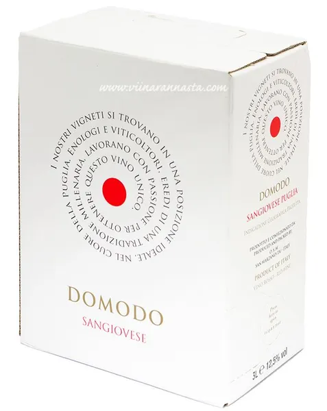 KGT vein DOMODO Sangiovese BIB 13%, 3l, R17/124861/77