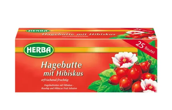 Kibuvitsa-hibiskitee HERBA, 50g, 25tk teekott