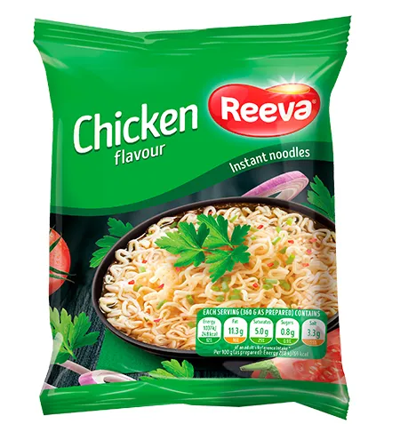 Ātri pagatavojamas nūdeles REEVA ar vistas gaļas garšu, pakā, 60g