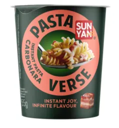 Kiirpasta Sun Yan PASTA VERSE Carbonara kastmega, 8x55g,