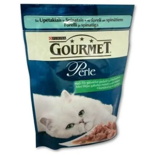 Kiisueine GOURMET PERLE, forell-spinat, 85 g