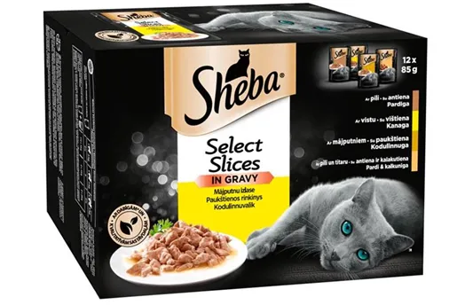 SHEBA pouch 12-paka ar mājputnu gaļu 12x85g