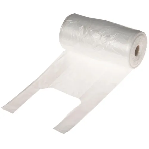 Kilekott sangadega 20 + 11 x 38 cm, 25 mm, läbipaistev, 8 mic,  3 kg, rullis 500tk, MD
