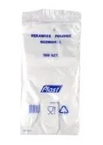 Kindad ühekordsed, suurus L, HDPE, läbipaistvad, 100 tk, PLAST