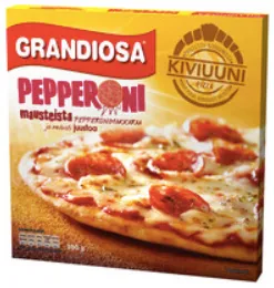 Kiviahjupitsa GRANDIOSA Pepperoni, külmutatud, 340g