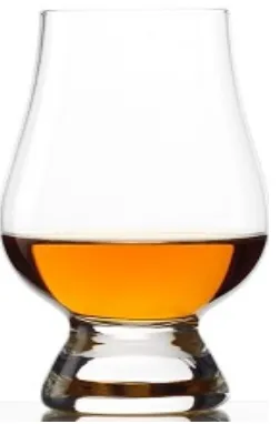 Klaas Glencairn, viski jaoks, kristallklaas, 190 ml, K 11,6 cm, D 6,5, Nr.182