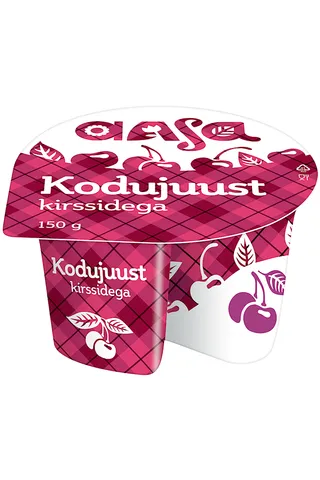 Kodujuust AASA, kirssidega, 7%, 150g