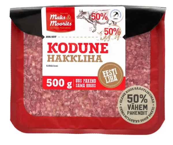 Kodune hakkliha MAKS&MOORITS, jahutatud, 500g