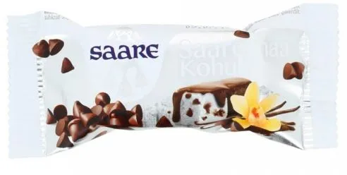Kohuke SAARE, koorene, šokolaaditükkidega, 22%, 40g