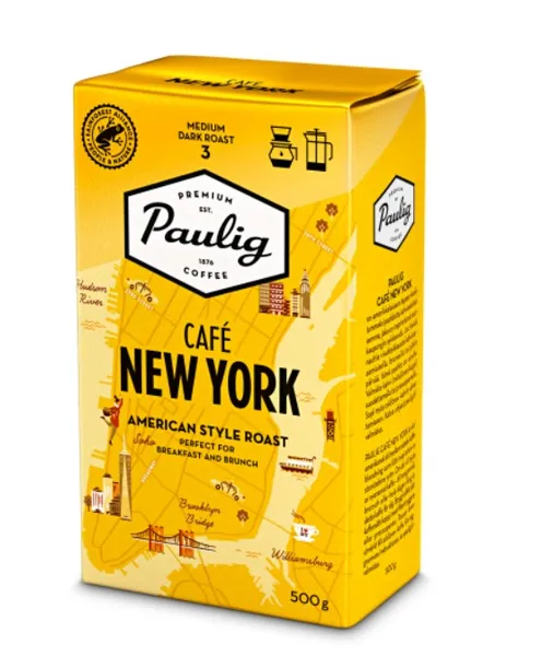 Kohv PAULIG Café New York, jahvatatud, 500g, 100% Araabika