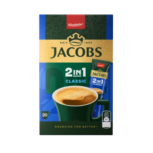 Kohvijook JACOBS Classic 2in1,20x12,4g karp