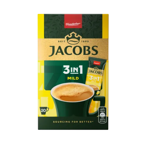 Kohvijook JACOBS Mild 3in1,20x11,1g karp