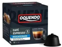 Kohvikapslid OQUENDO Espresso Decaffeinated, 16 tk