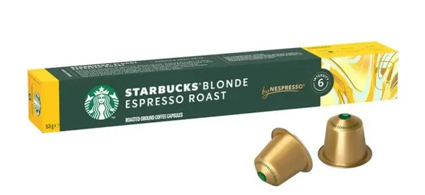 Kohvikapslid STARBUCKS by Nespresso Blonde Espresso Roast, 5,3g x 10tk