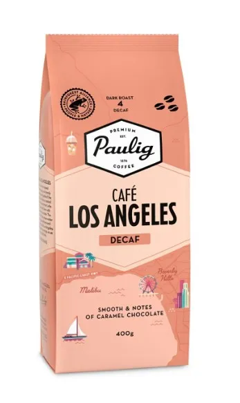Kohvioad Cafe Los Angeles, kofeiinivaba, 400g, Araabika ubadest, PAULIG