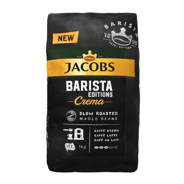 Kohvioad JACOBS Barista Crema, 1kg,  Araabika ja Robusta
