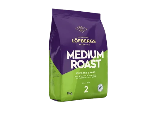 Kohvioad LÖFBERGS keskmine röst 1kg, 100 % Araabika, röstimisaste 2