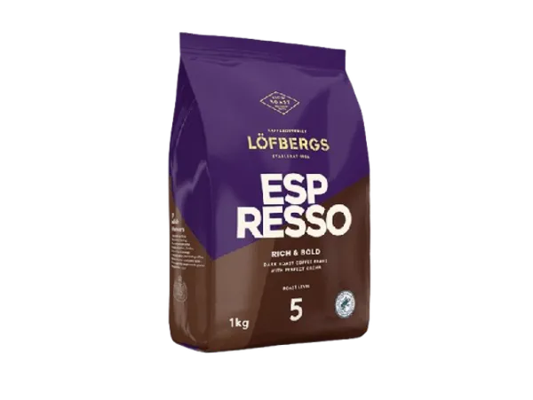 Kohvioad LÖFBERGS The Espresso 1kg, röstimisaste 5, Araabika ja Robusta