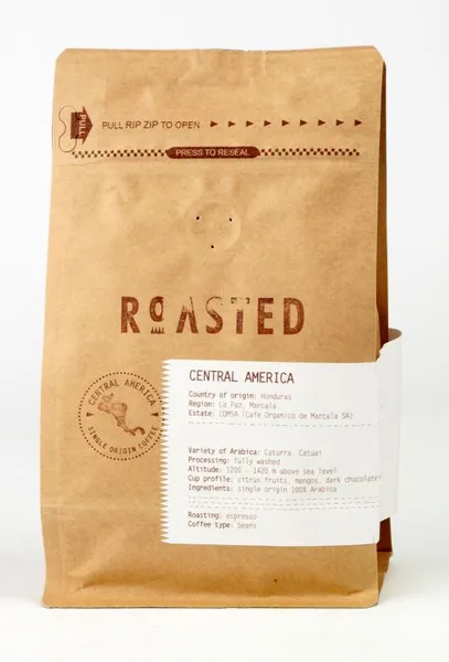 Kohvioad ROASTED Espresso Honduras Marcala, 100% Arabica, 250 g
