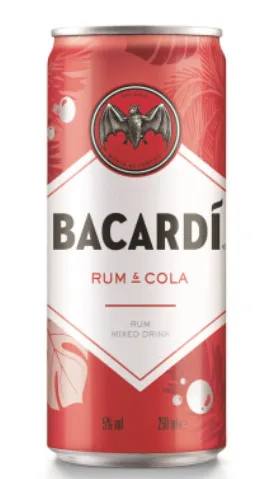 Kokteilijook Bacardi & Cola 5%vol, 0,25L Purk, R20/153752/46