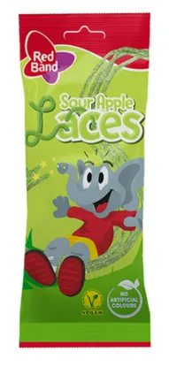 Konfektes RED BAND Snore, ar skābu ābolu garšu, 100g