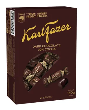 Kommikarp Dark 70%, KARL FAZER, 150 g